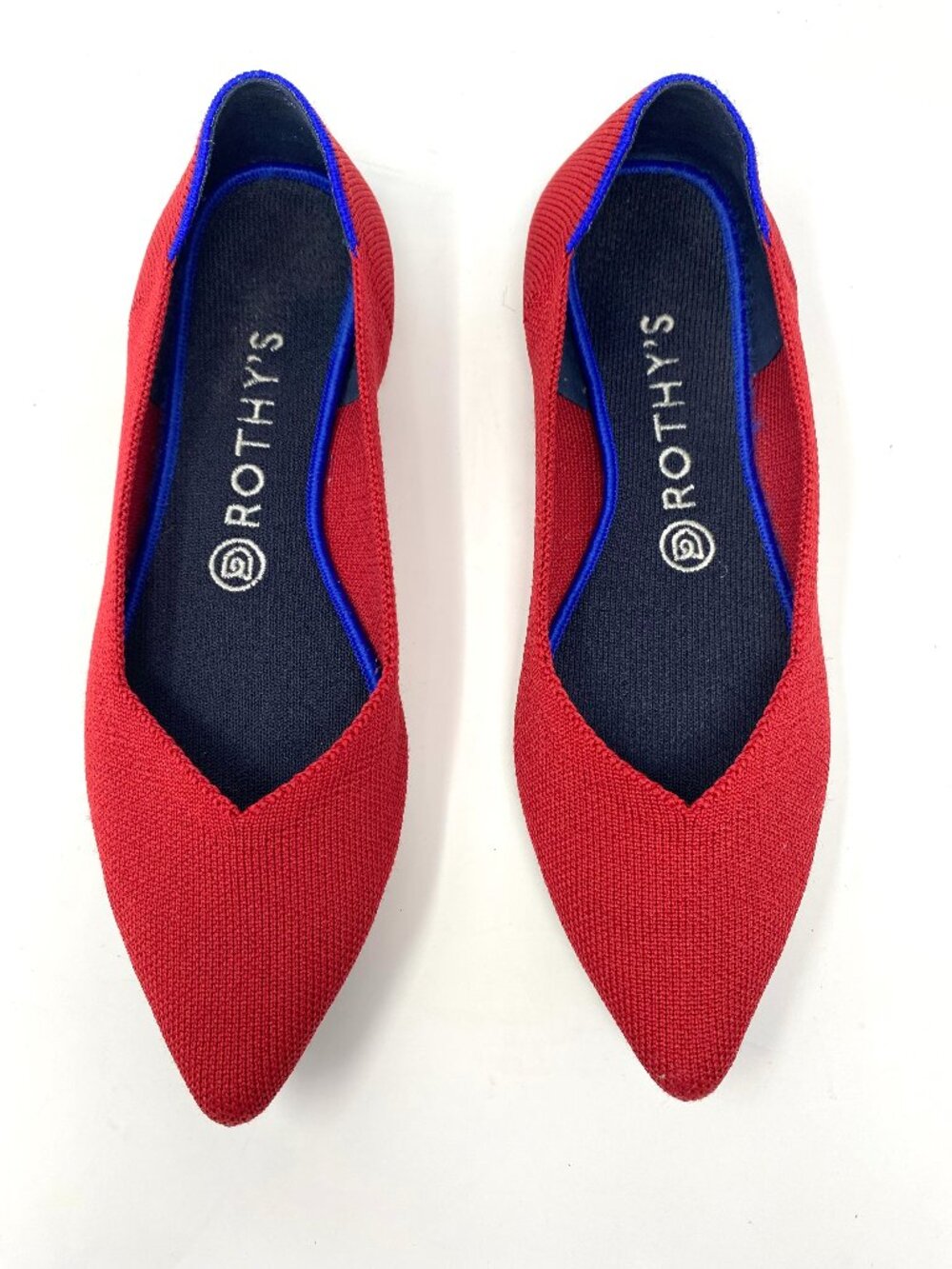 Rothy's The Point Flats in Solid Red 8.5